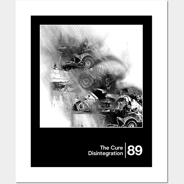 The Cure - Disintegration / Minimal Graphic Artwork Design Wall Art by saudade